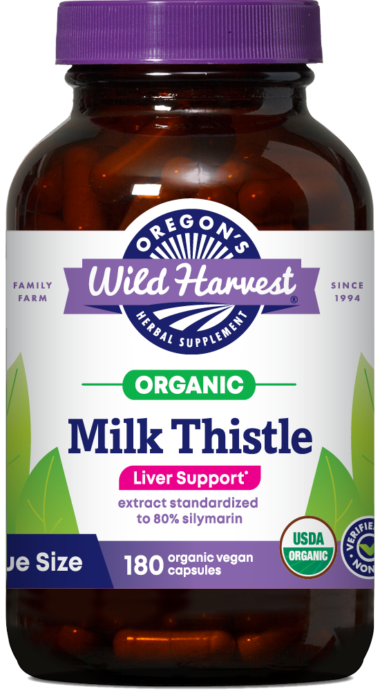 Organic Milk Thistle Capsules | Oregon’s Wild Harvest