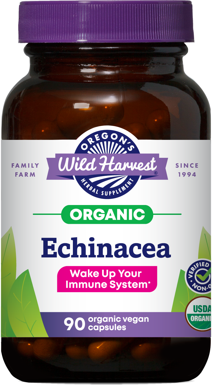 Organic Echinacea Capsules | Oregon's Wild Harvest