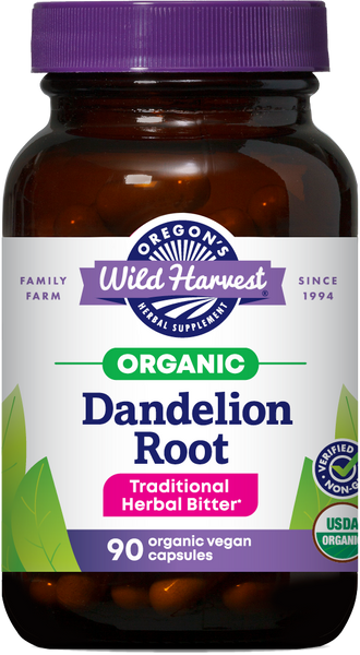 Organic Dandelion Root Capsules | Oregon's Wild Harvest
