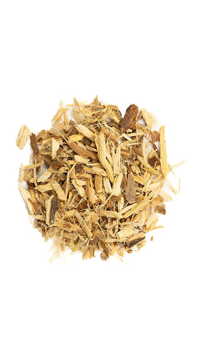 Licorice organic dried root cut and sift pile