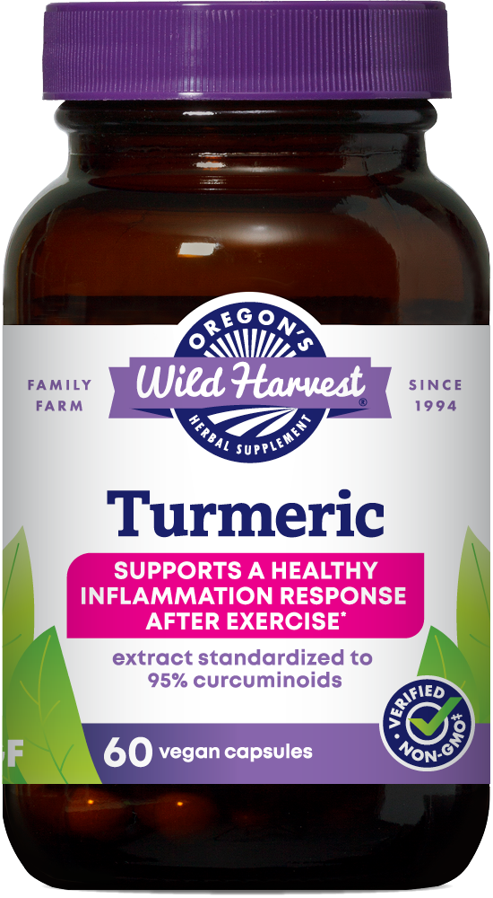 Turmeric 60ct capsules bottle front