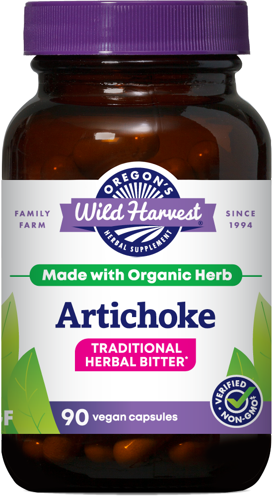 Artichoke 90ct capsules bottle front