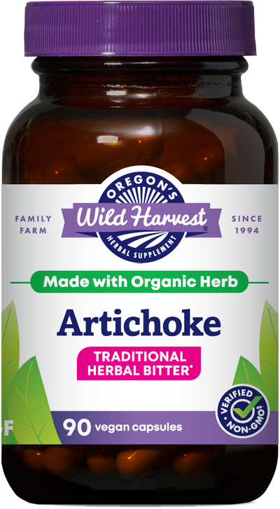 Artichoke 90ct capsules bottle front