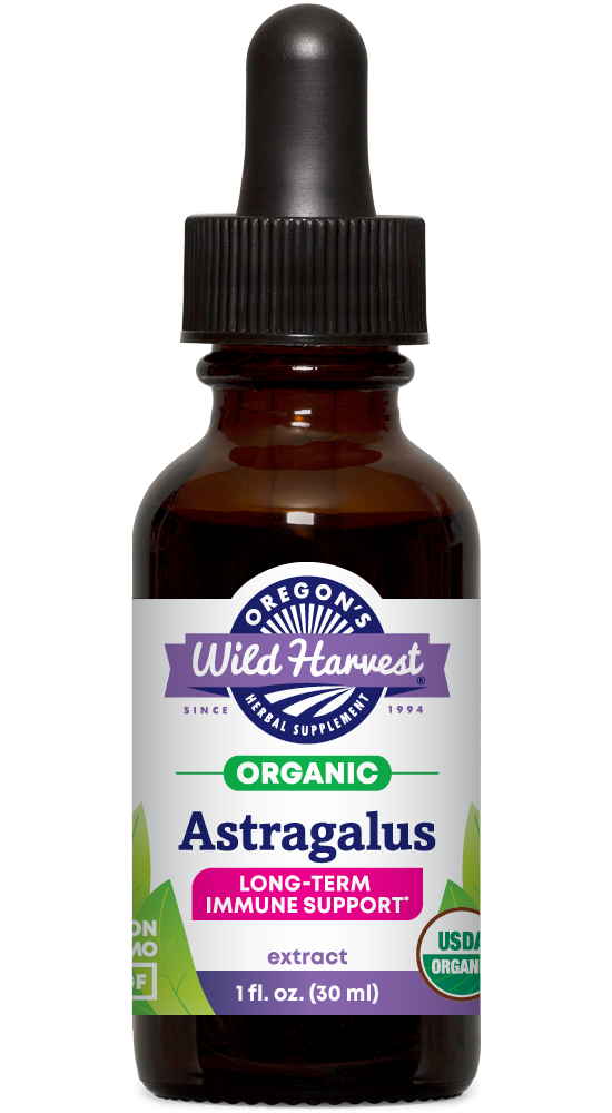 Astragalus organic 1oz extract bottle front