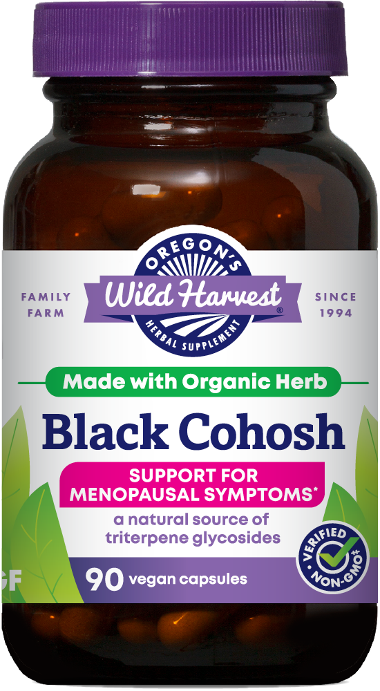 Black Cohosh 90ct capsules bottle front