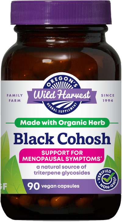 Black Cohosh 90ct capsules bottle front