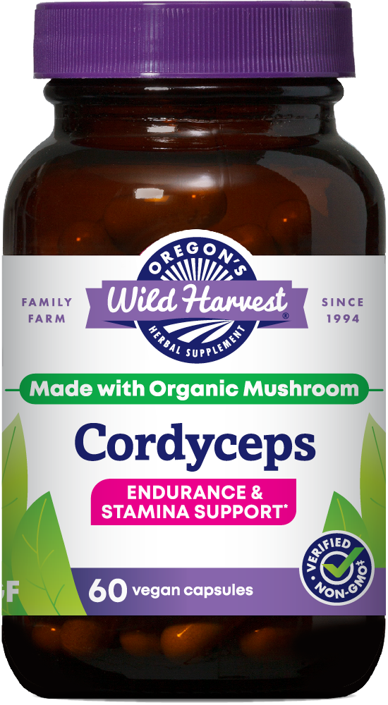 Cordyceps 60ct capsules bottle front