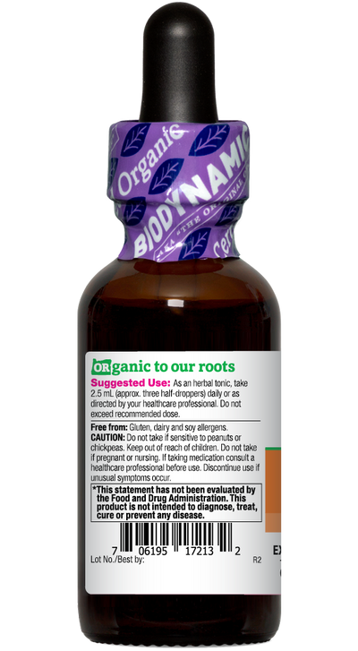 CountToZen™ organic 1oz Biodynamic Herbal Tonic bottle left