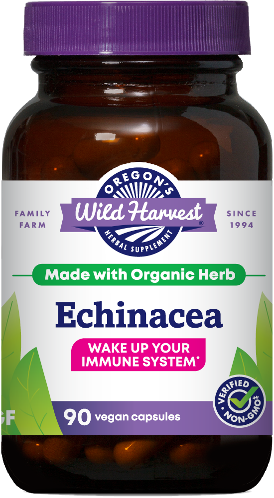 Echinacea 90ct capsules bottle front