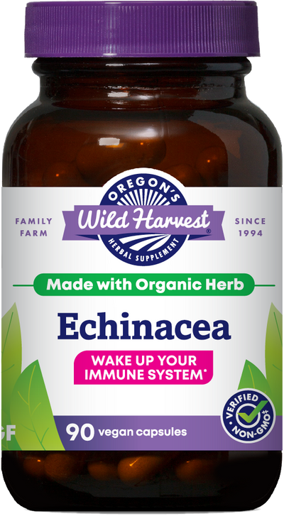 Echinacea 90ct capsules bottle front