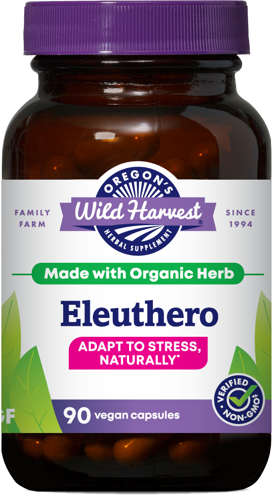 Eleuthero 90ct capsules bottle front