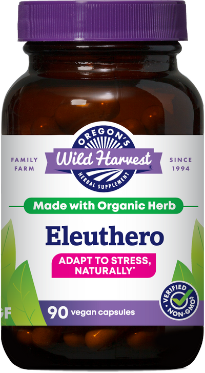 Eleuthero 90ct capsules bottle front