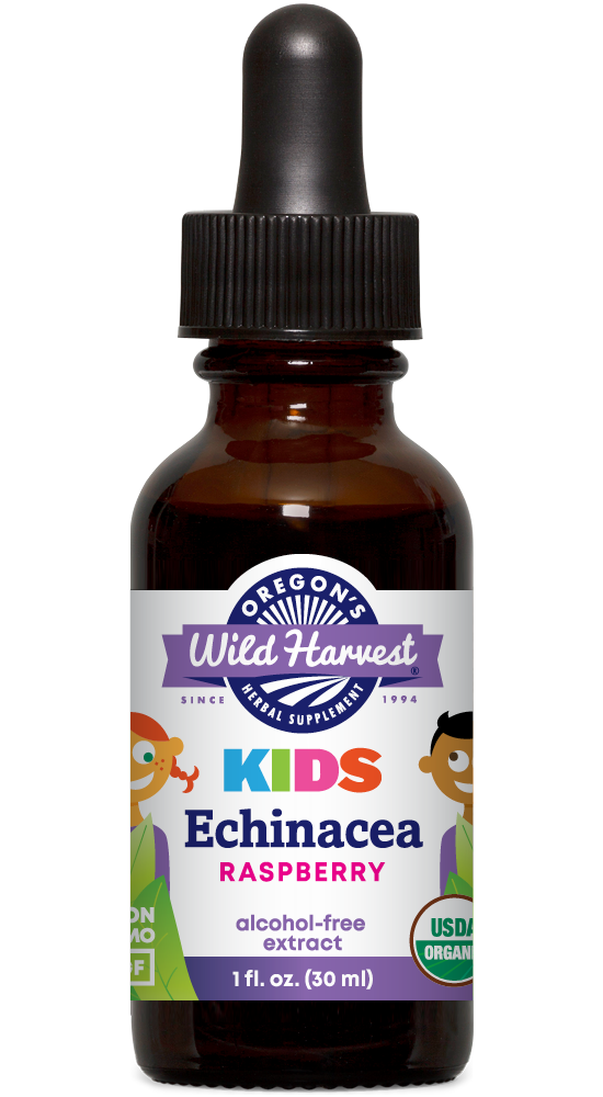 Alcohol-Free KIDS Echinacea, Organic 1oz. front