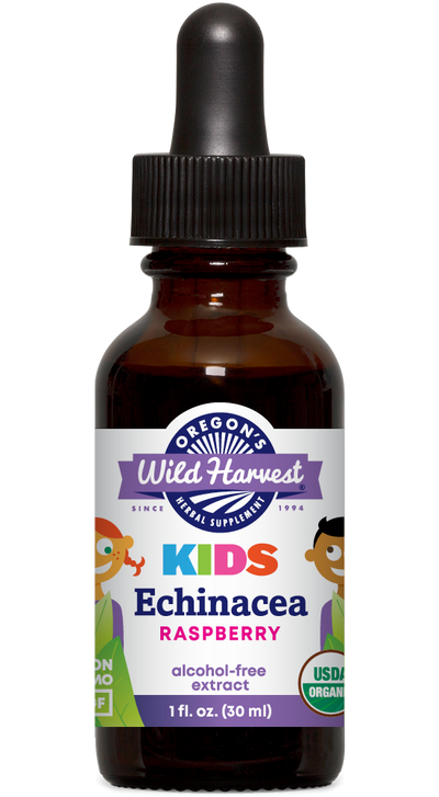 Alcohol-Free KIDS Echinacea, Organic 1oz. front