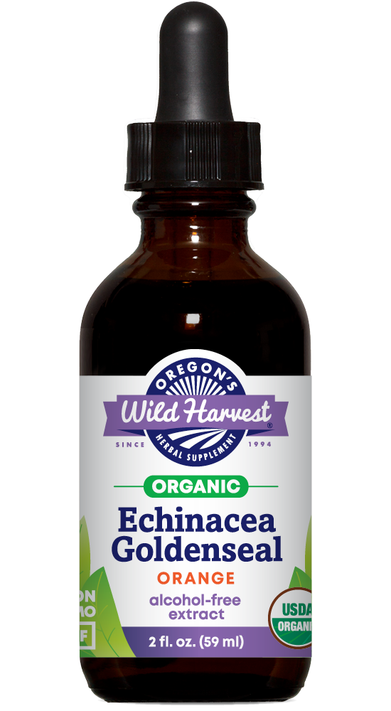 Echinacea Goldenseal 2 oz, Organic Alcohol-free