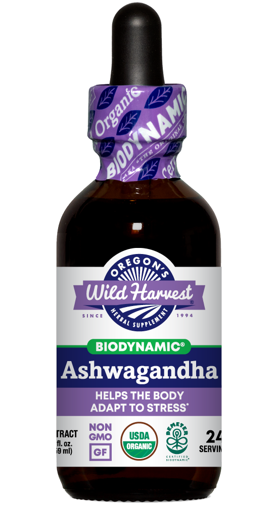 Ashwagandha, Biodynamic Herbal Tonic 2 oz